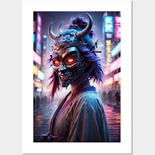 demon mask Posters and Art